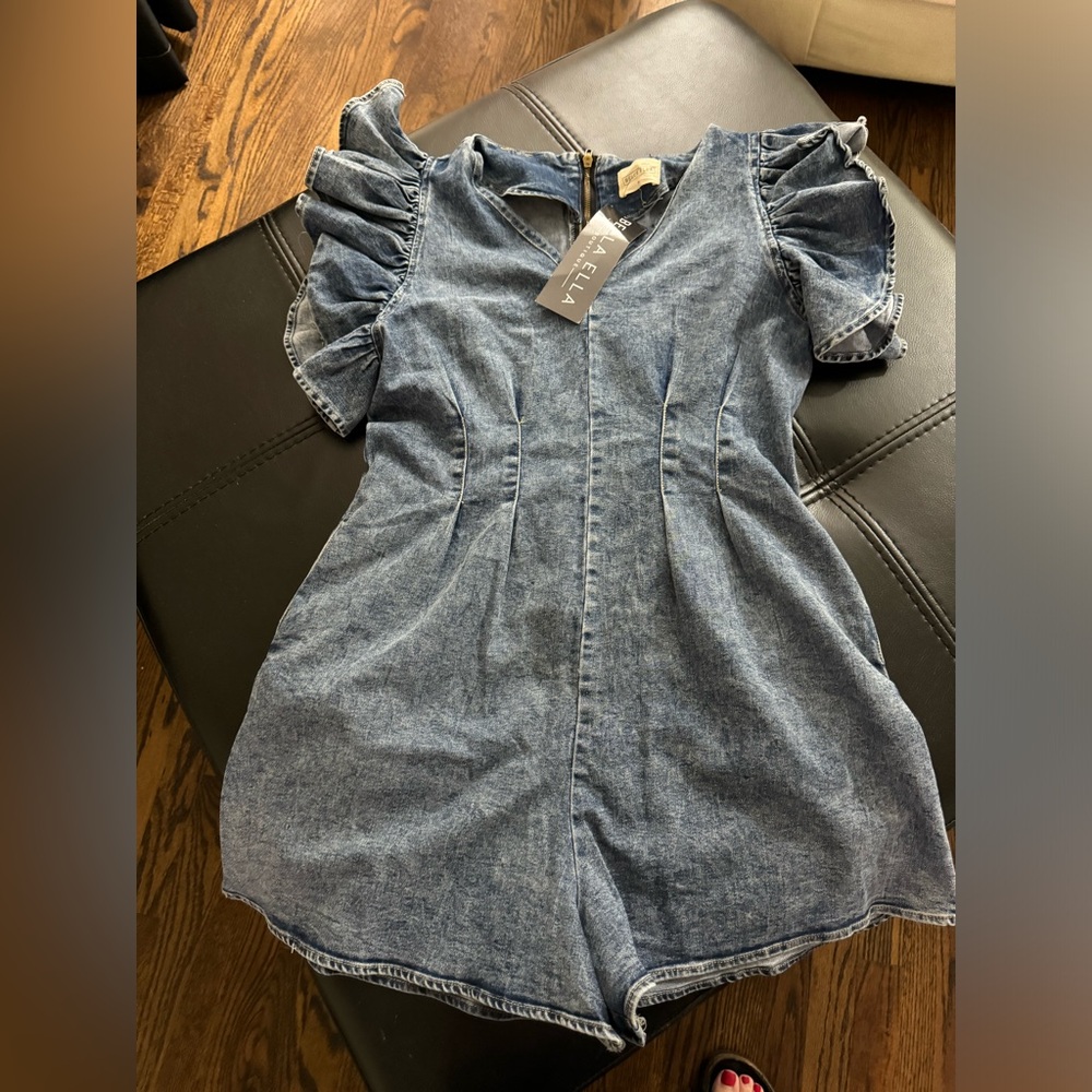 NWT denim Bella Ella romper
